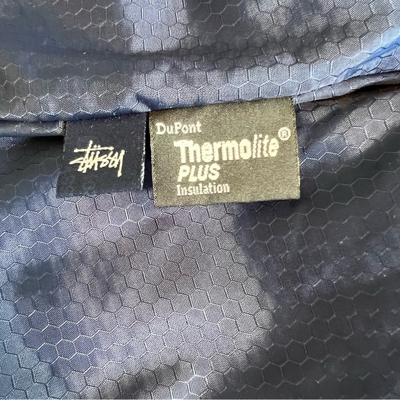 🎉HP🎉 NEW NWT NOS Vintage Stussy Thermolite Jacket Long Parka Full Zip SIZE XS - Picture 13 of 16